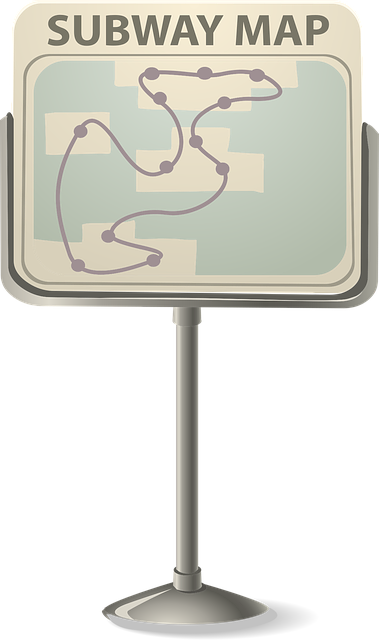 Free subway map transportation illustration