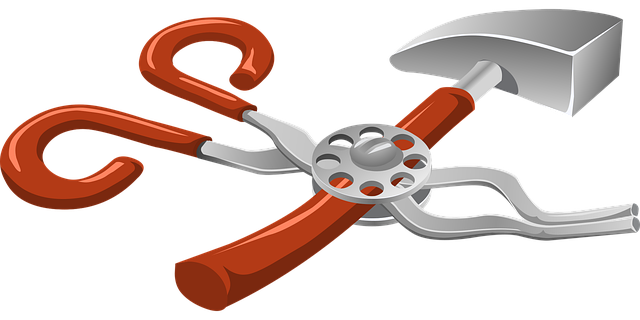 Free tools hammer pliers vector
