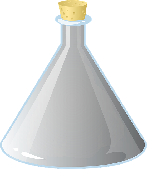 Free flask beaker container vector