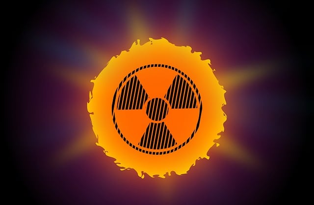 Free warning sun radioactive illustration