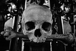 skull and crossbones, skull, bone church