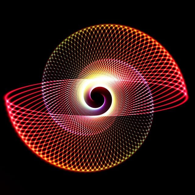 Download free HD stock image of Lichtspiel Spiral Free lichtspiel spiral round illustration