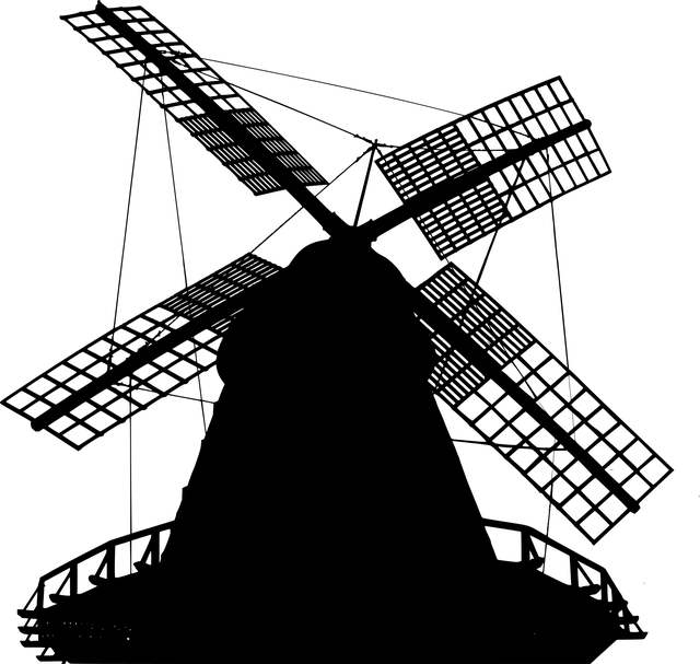 Free windmill grinder turku illustration
