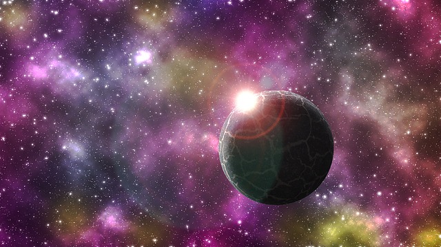 Free space nebula futuristic illustration
