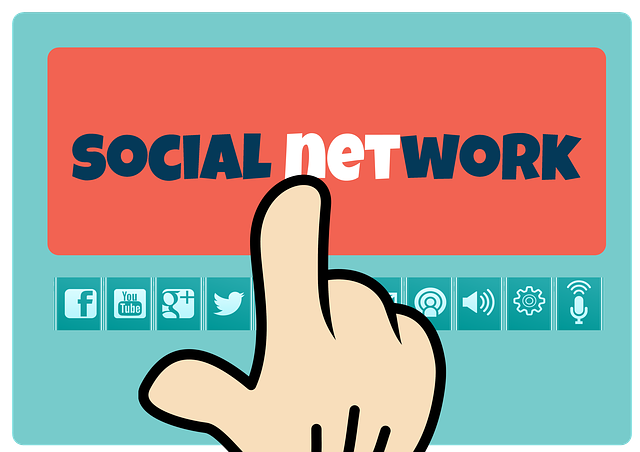 Free social media hand icon illustration
