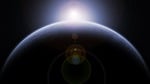 planet, moon, orbit