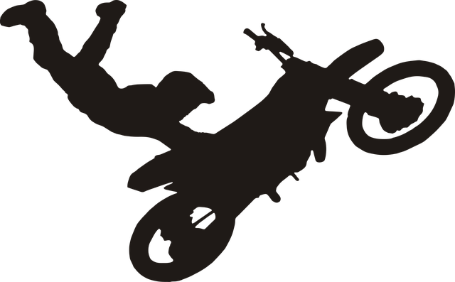 Free motocross jump adrenaline vector