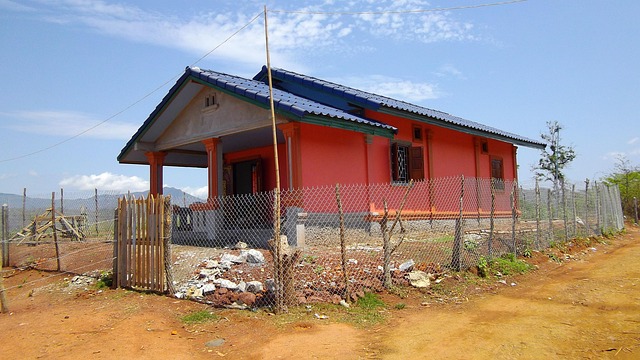 Casa, Rural, Cambodgia, Roșu