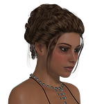 woman, make up, head