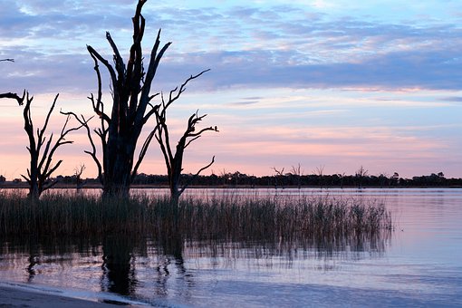 Fluss, Australien, Szenisch, Abend