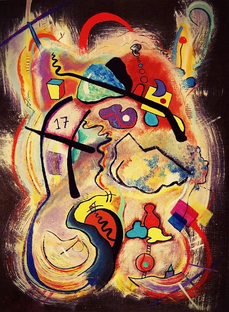 Free abstract art painting illustration