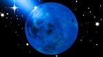 blue, moon, stars