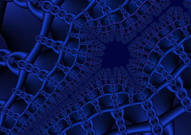Free fractal symmetry template illustration