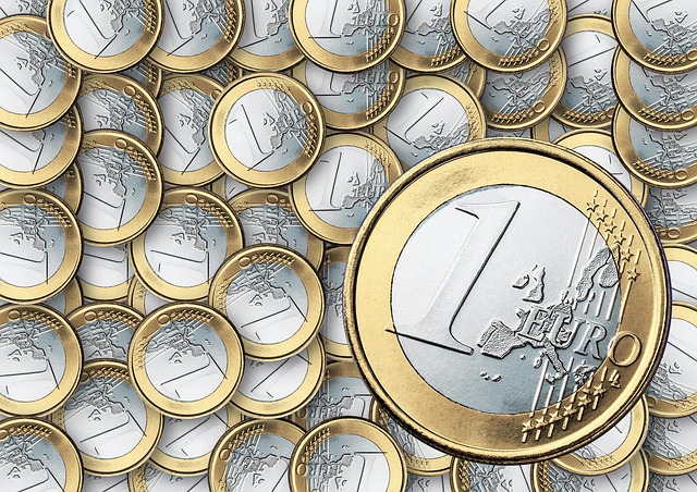 Free euro coins inflation illustration