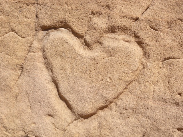 Free Sandstone Heart photo and picture