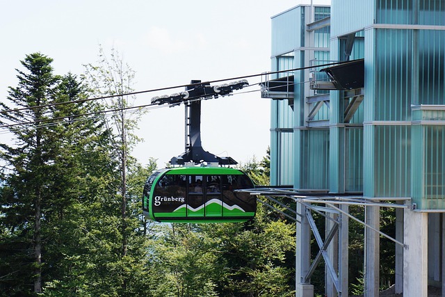 Seilbahn, Gondel, Grünberg, Gmunden