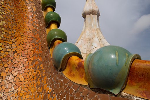 Barcelone, Gaudi, Toit, Architecture