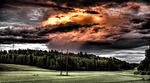 field, cloud, countryside