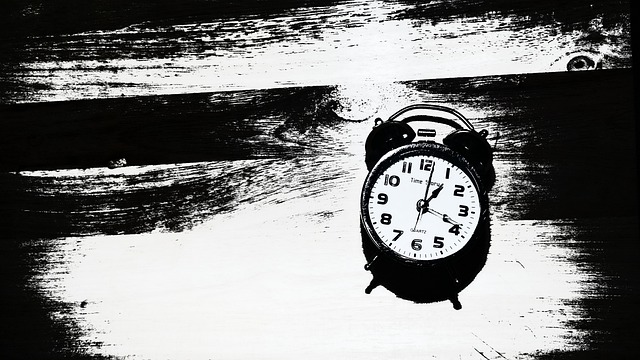 Uhr, Zeit, Schwarz Und Weiß