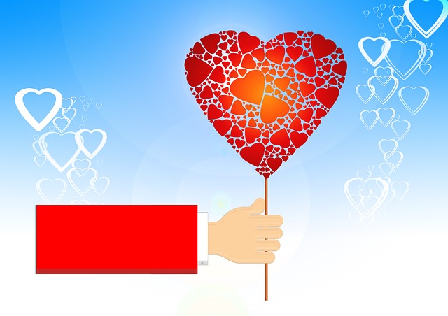 Free hand keep heart illustration