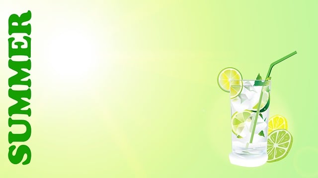 Download free HD stock image of Summer Cocktail Free summer cocktail background illustration