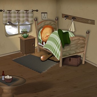 Free Bed Sleep illustration and picture