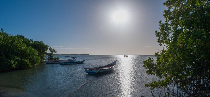 Пляж, Лодки, Пейзаж, Море, Солнце, Летом