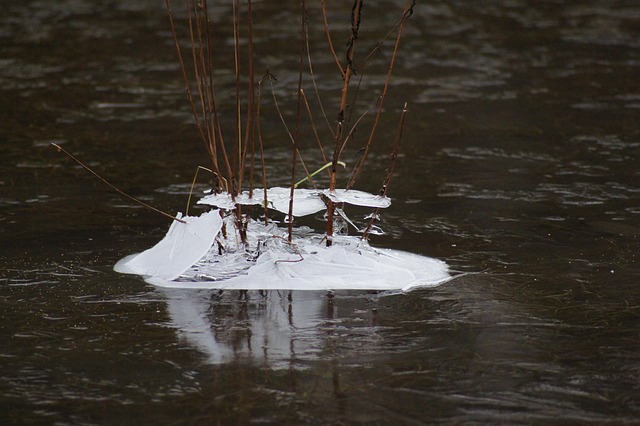 Is, Nature, Vinter, Ground, Melting