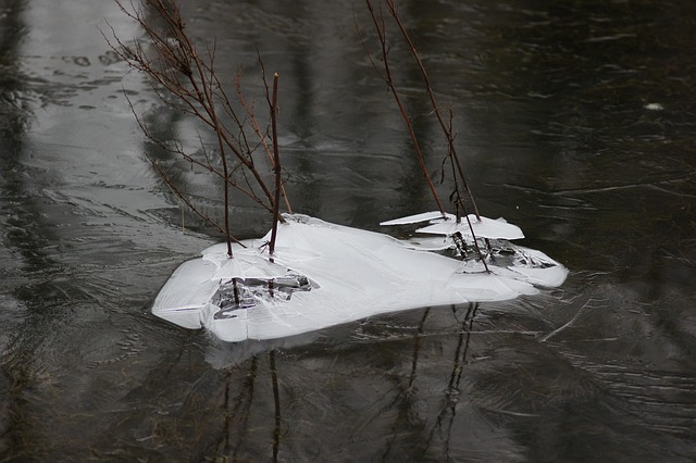 Is, Nature, Vinter, Ground, Melting