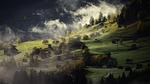 landscape, autumn, fog