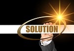 businesswoman, solution, conflict
