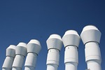 chimney, sky, ship