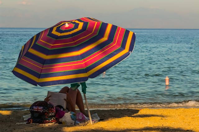 Free Beach Parasol photo and picture