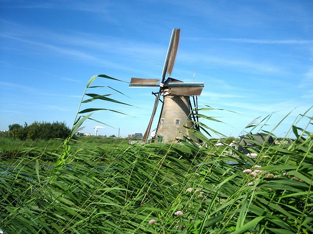 Windmolen, Nederland, Kanaal, Landschap