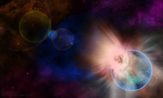Raum, Planet, Wissenschaft, Fiktion
