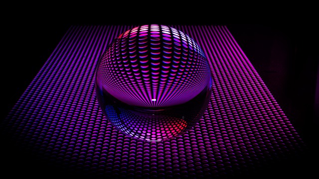 Free glass sphere light bullet illustration