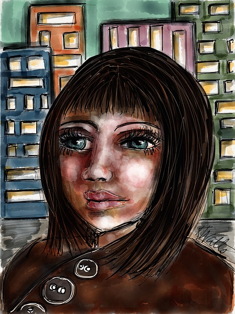Free Art Girl illustration and picture