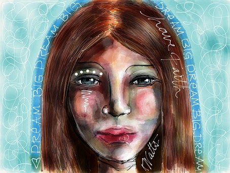 Free Girl Face illustration and picture