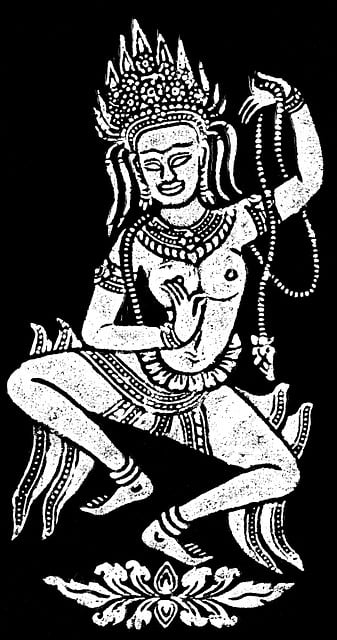 Free temple dancer deity illustration