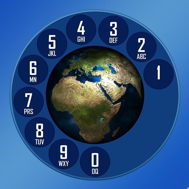 Free dial earth globe illustration