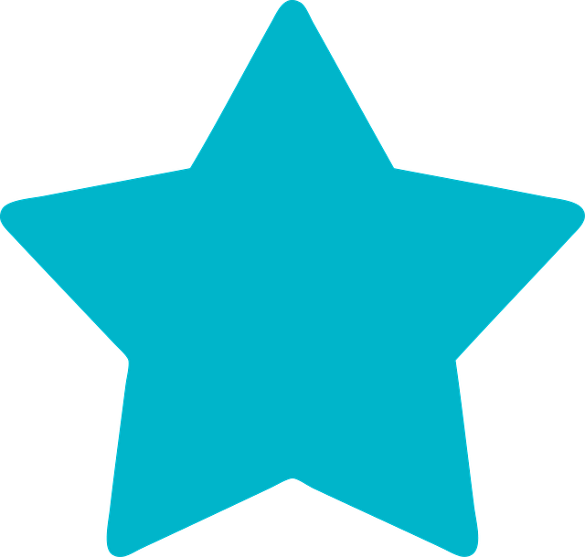 Free star favorite blue illustration