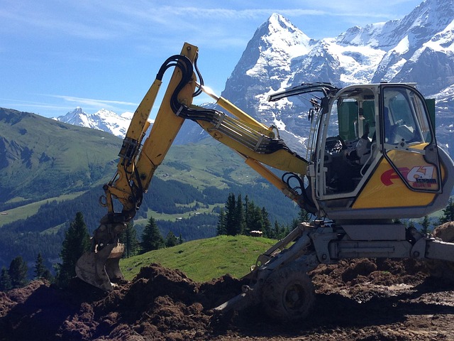 Free Bulldozer Alps photo and picture
