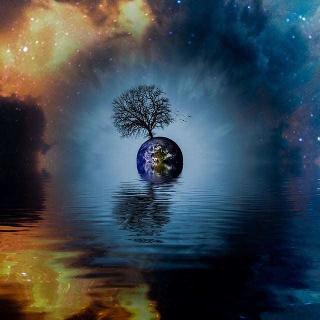 Free tree world universe illustration