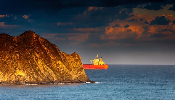 Schiff, Natur, Öltanker, See, Meer