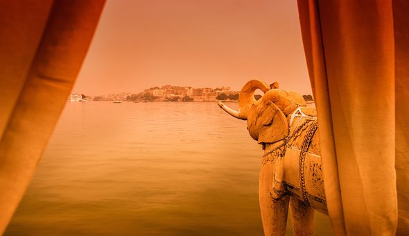 Jag-Mandir, Indien, Wasserschloss