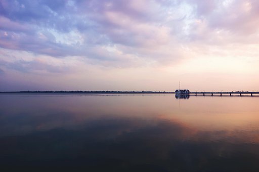 Loděnice, Jezero, Voda, Molo, Krajina