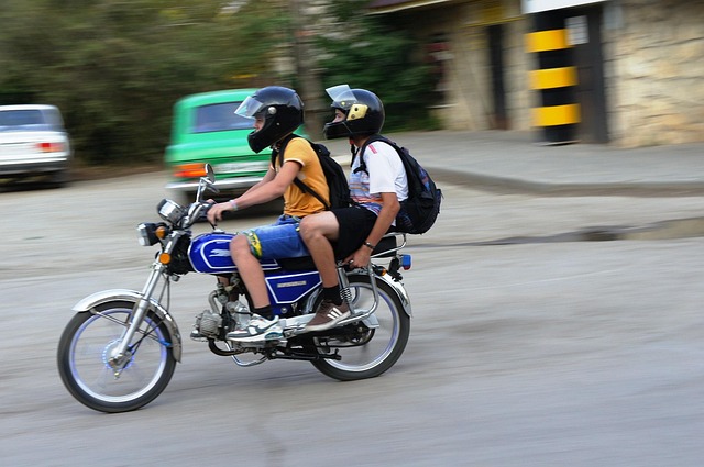 Motorrad, Moped, Teenager, Kinder, Reise