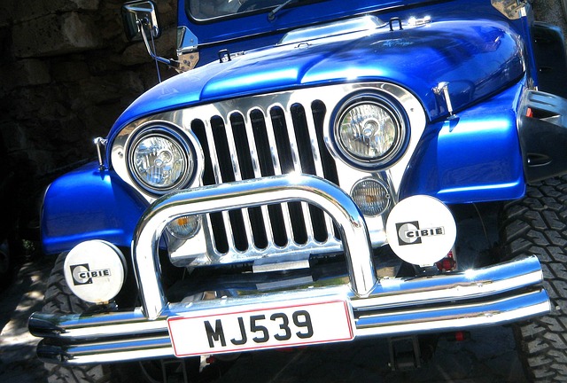 Jeep, Auto, Blauw, Het Voertuig