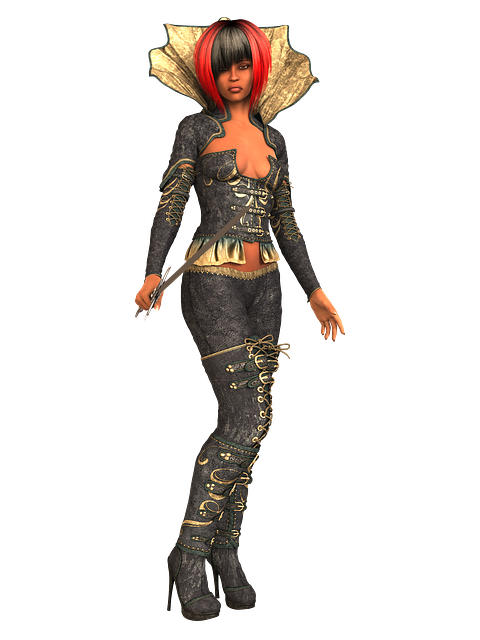 Free woman amazone heroine illustration