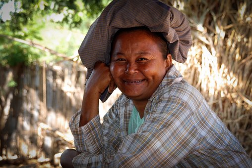 Burma, Myanmar, Frau, Asien, Portrait